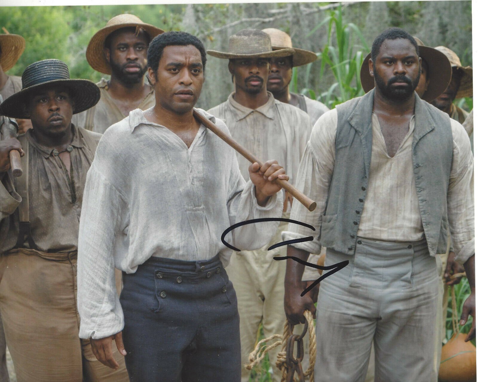 CHIWETEL OJIOFOR HAND SIGNED '12 YEARS A SLAVE' SOLOMON NORTHUP 8X10 Photo Poster painting COA