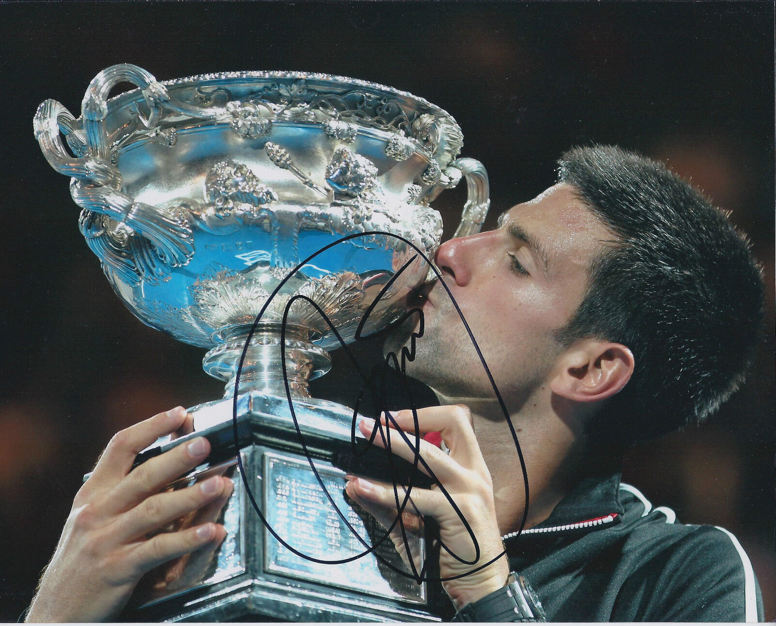 Novak DJOKOVIC SIGNED Autograph Australian Open Tennis Photo Poster painting AFTAL GRAND SLAM