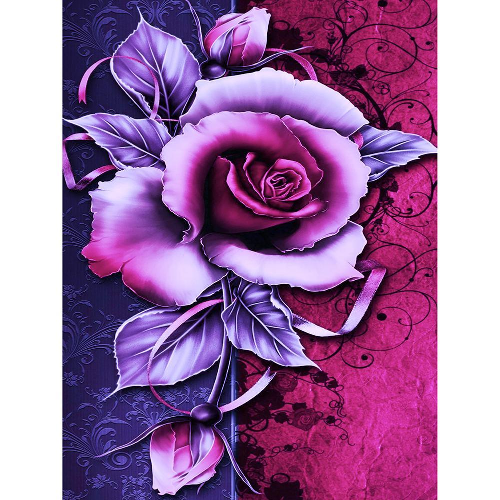 

30*40CM Round Drill Diamond Painting-Flower, 501 Original