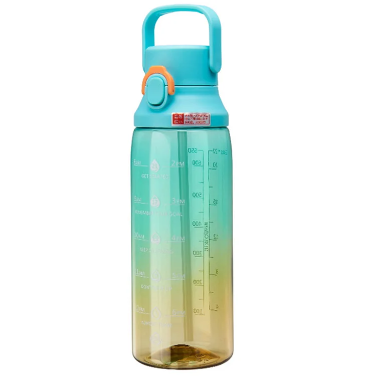 750ml Motivational Water Bottle Leakproof Kettle for Outdoor Travel Gym Fitness