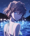 Ai Haibara at Beach Decorative Painting - Detective Conan - H-TWO Studio