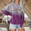 European And American Long-sleeved Round Neck 3D Printed Casual Sweater Women