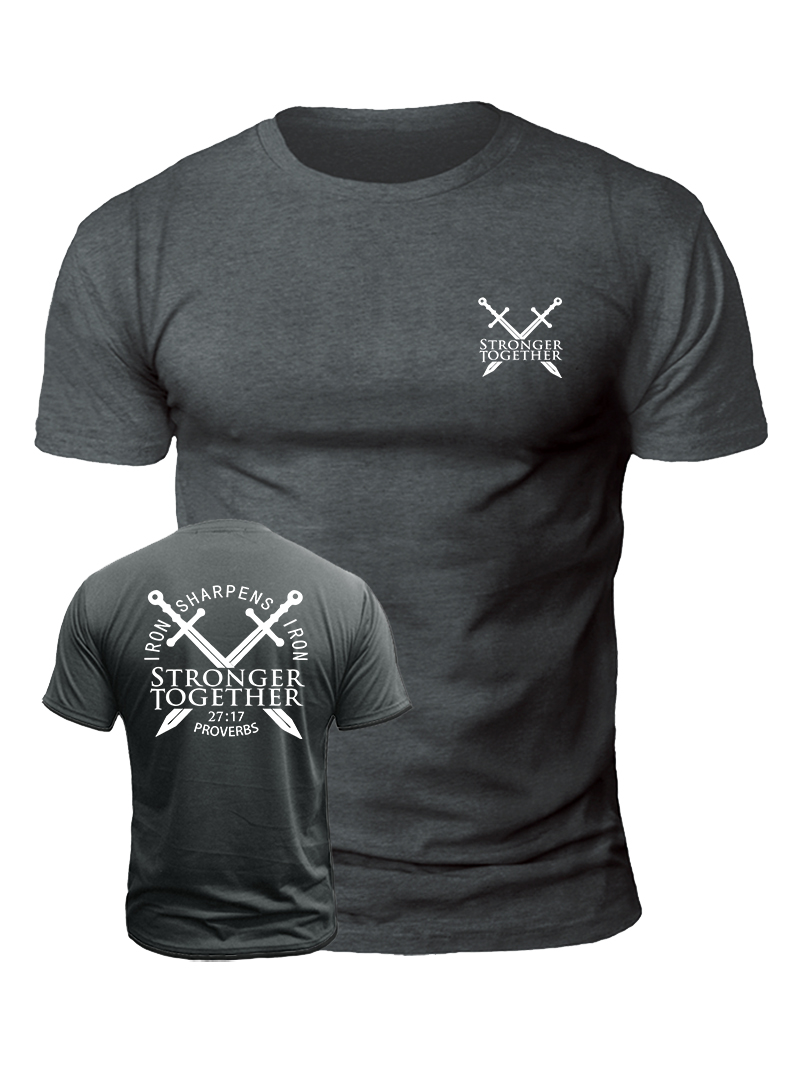 Stronger Together Duplex Printing Cotton T-Shirt