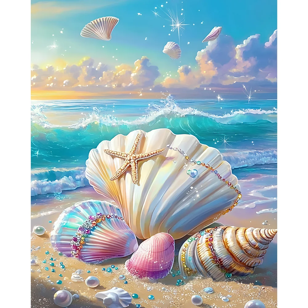 Diamond Painting - Full Round Drill - Beach(Canvas|40*50cm)