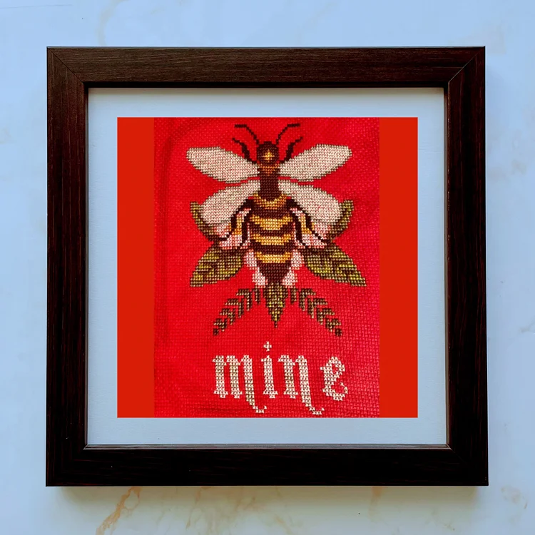 Bee Mine Cross-stitch Chart