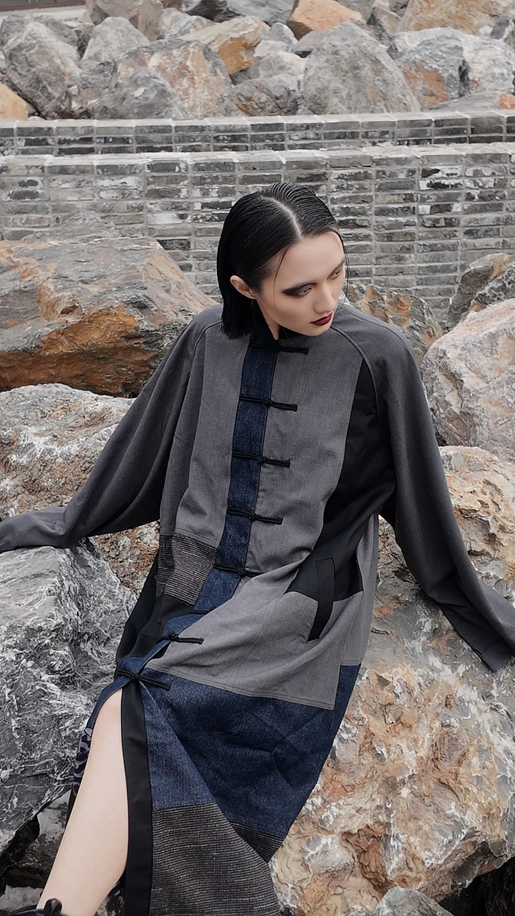 JUMA Upcycled Dress - Grey