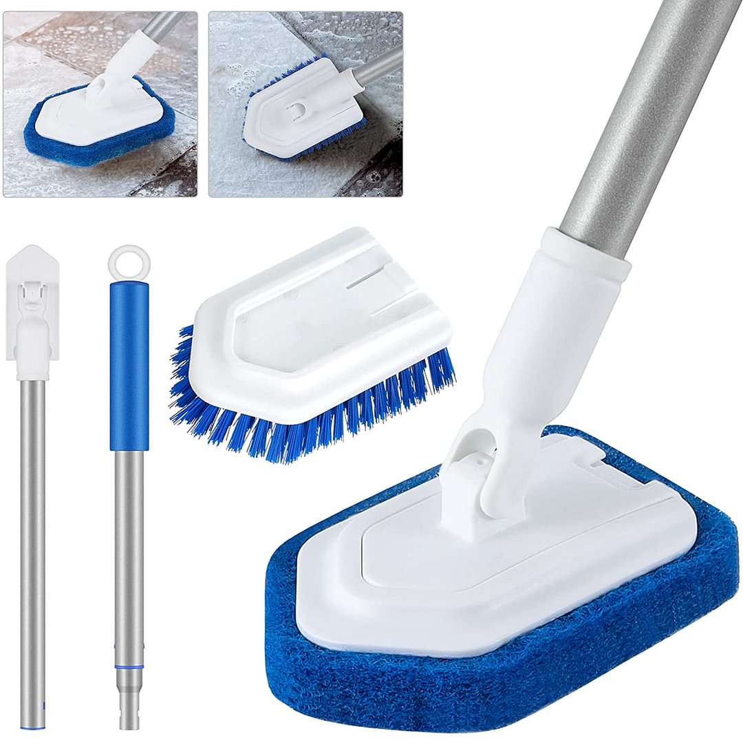 Shower Scrubber for Cleaning with Long Handle