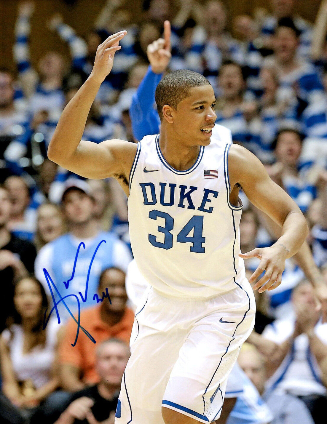 Andre Dawkins Auto Autograph Signed Photo Poster painting 8x10 Duke Blue Devils NBA COA!