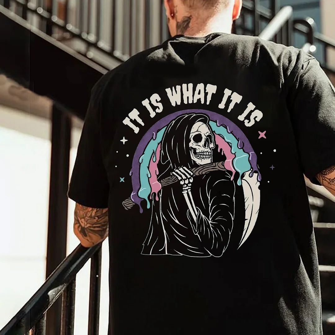 It Is What It Is Printed Men's T-shirt -  
