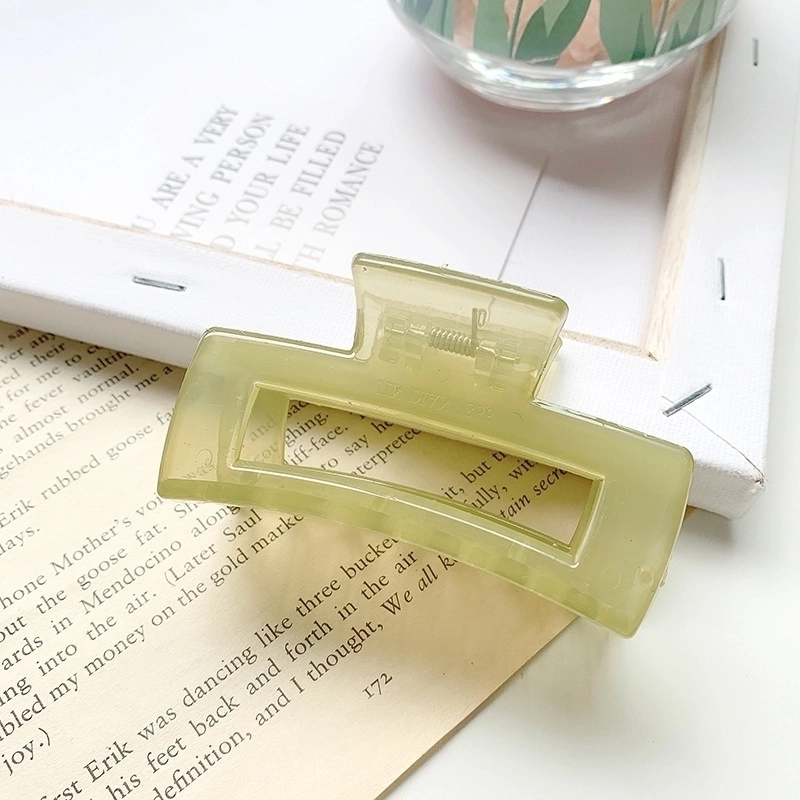 Minimalist Solid Color Resin Hair Claws 1 Piece