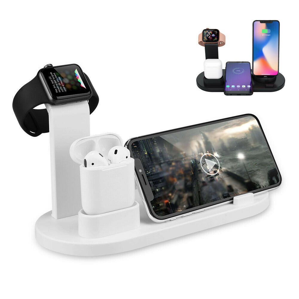 Image 81 - 5 in 1 Qi Wireless Fast Charger 15W Dock Stand for Apple Watch Air pods iPhone