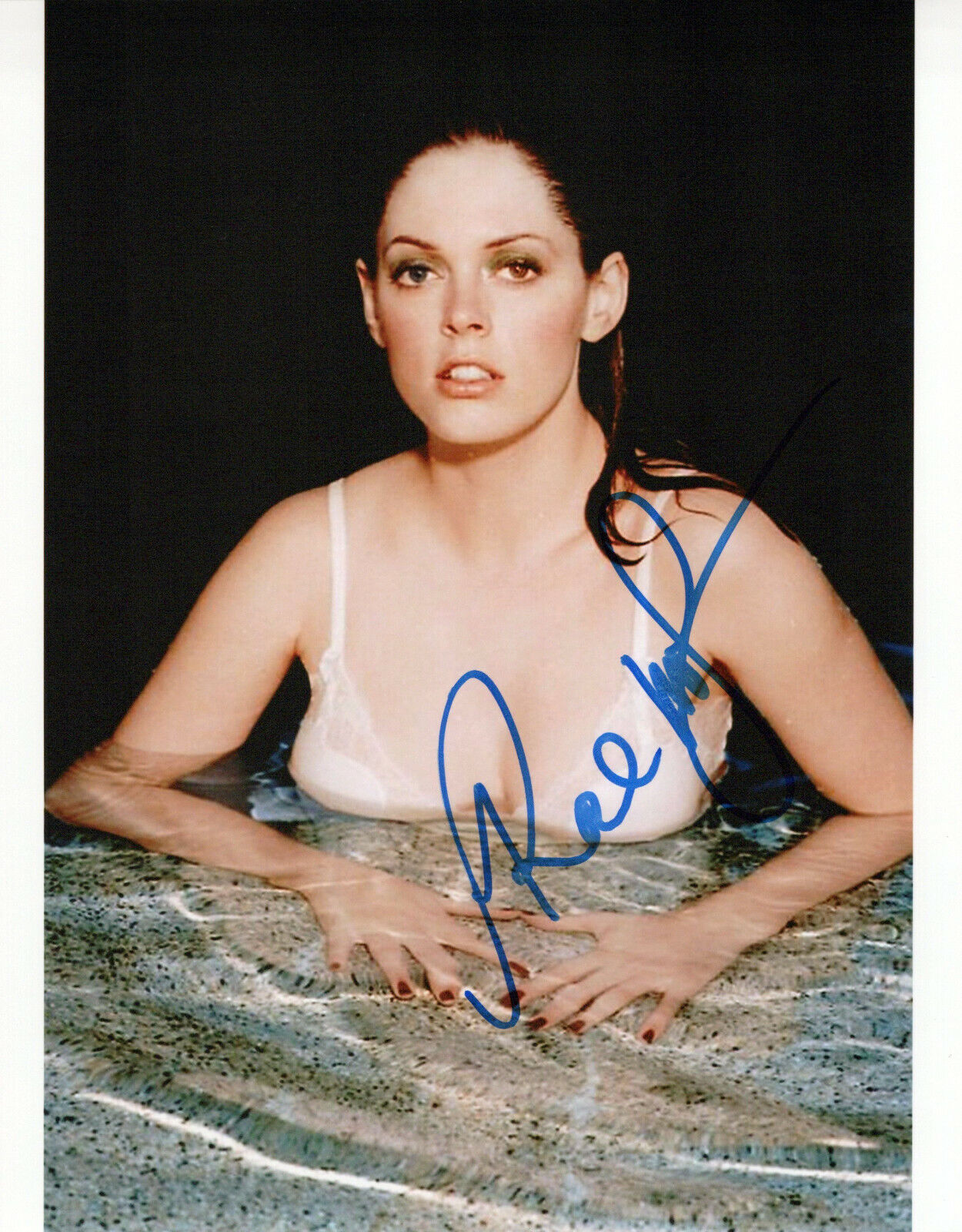 Rose McGowan glamour shot autographed Photo Poster painting signed 8x10 #17