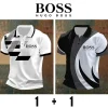 Camisa polo masculina BOSS&reg;, pacote com 2 unidades #ADM41
