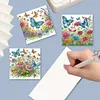 6Pcs carte de voeux fleur-bricolage