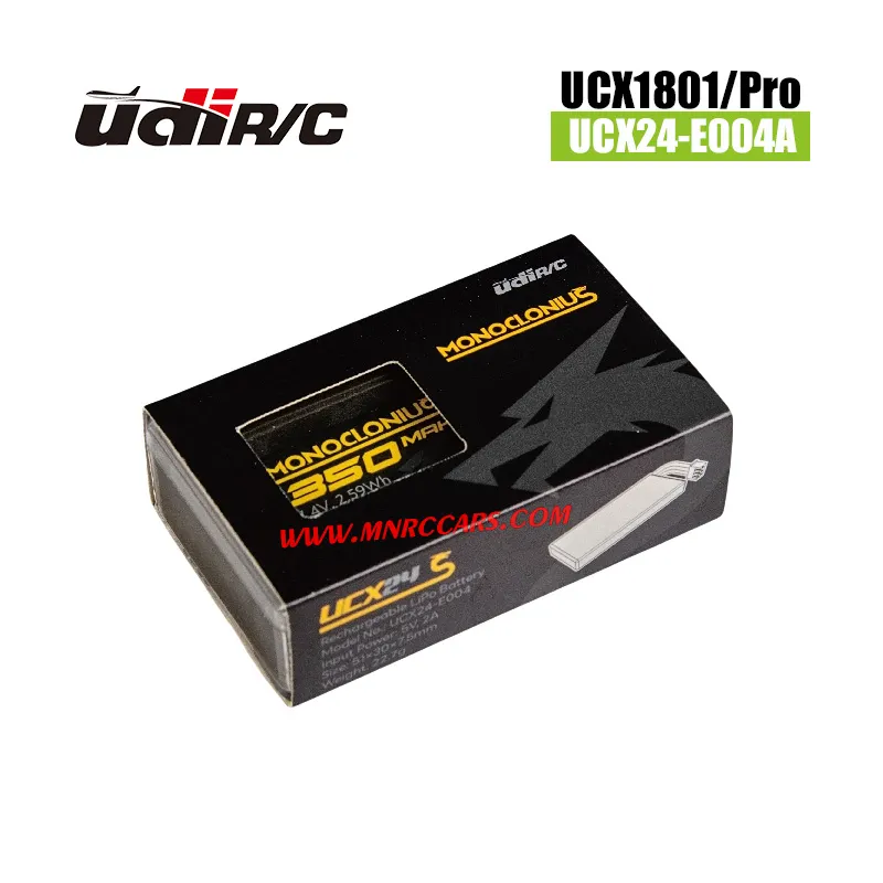 UDIRC UCX1801/Pro Parts 7.4V 350mAh Model Li-Po Battery UCX24-E004A