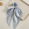 10PCS Chinlon Bowknot Ribbon Hair Band Scrunchies