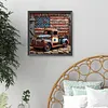Vintage Truck 5D DIY Diamond Dots Painting Kit Abstract Canvas Art 35x35cm
