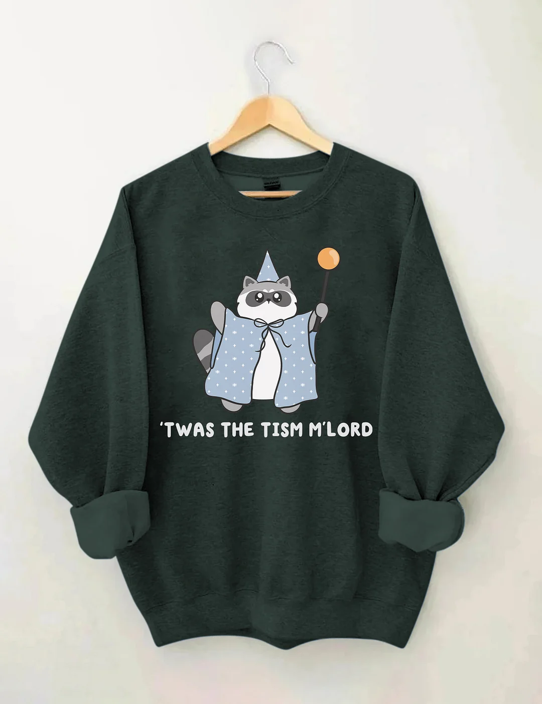 'Twas The Tism M'lord Raccoon Sweatshirt