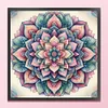 Mandala-11CT Stamped Cross Stitch 50*50cm