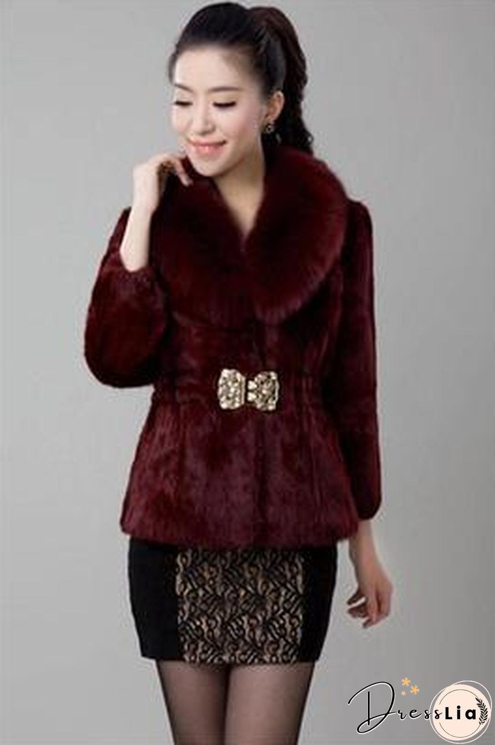 New Short Fur Coat Women Jacket Autumn Winter Imitation Rabbit Hair Short Korean Loose Thin Large Fur Collar Women Coat