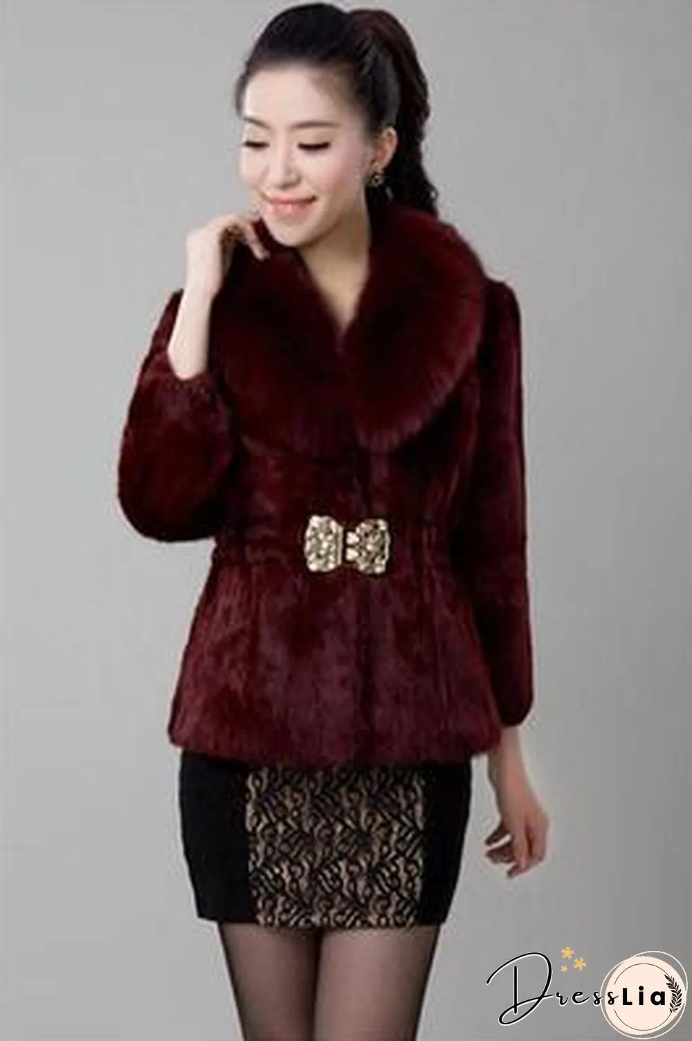 New Short Fur Coat Women Jacket Autumn Winter Imitation Rabbit Hair Short Korean Loose Thin Large Fur Collar Women Coat