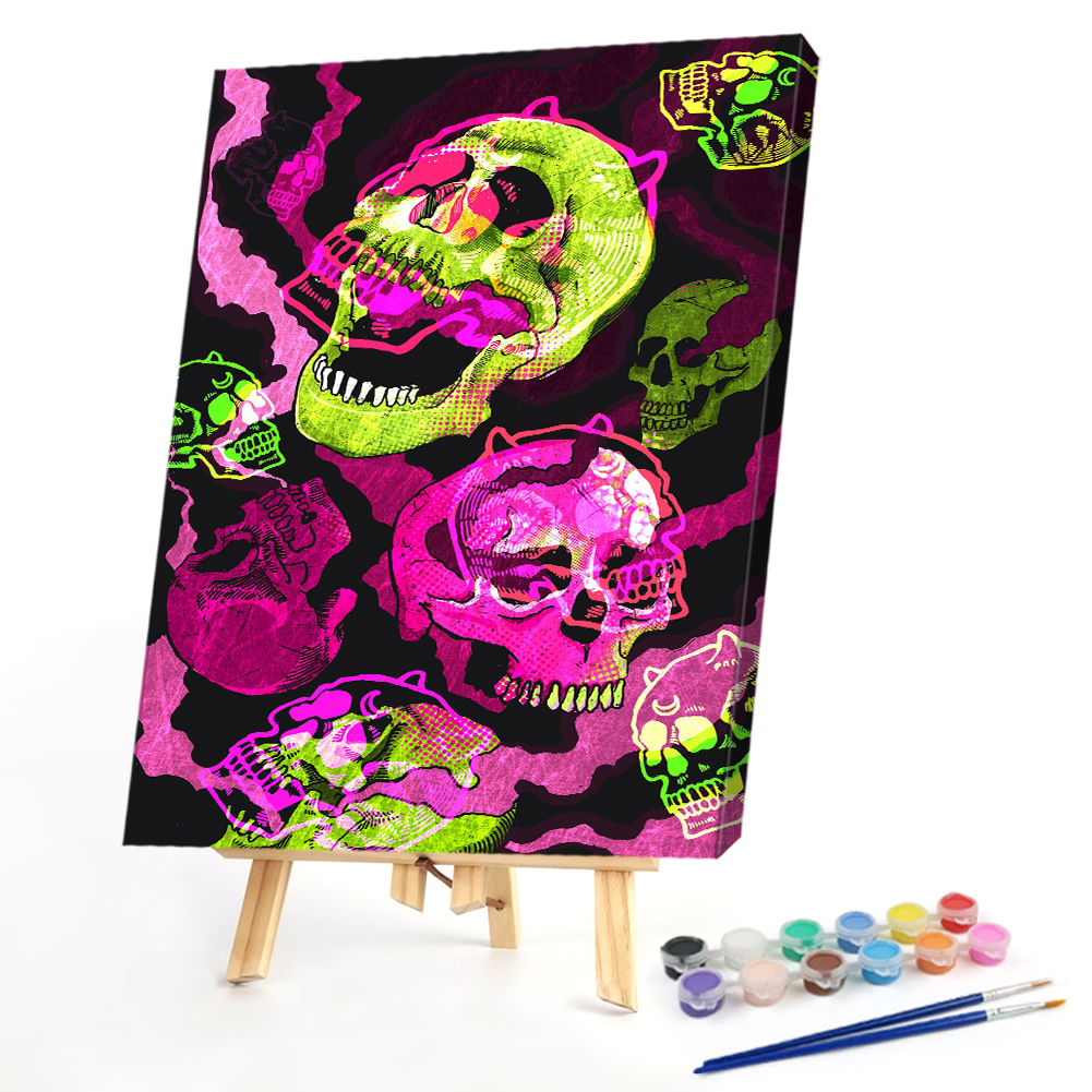 

40*50CM - Paint By Numbers - Skulls, 501 Original