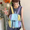 Nylon School Camping Daypack for Kids Cute Book Sackpack for Gym Sport Traveling
