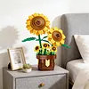 Artificial Flower Building Blocks for Adults Women for Home Decor (Sunflower)