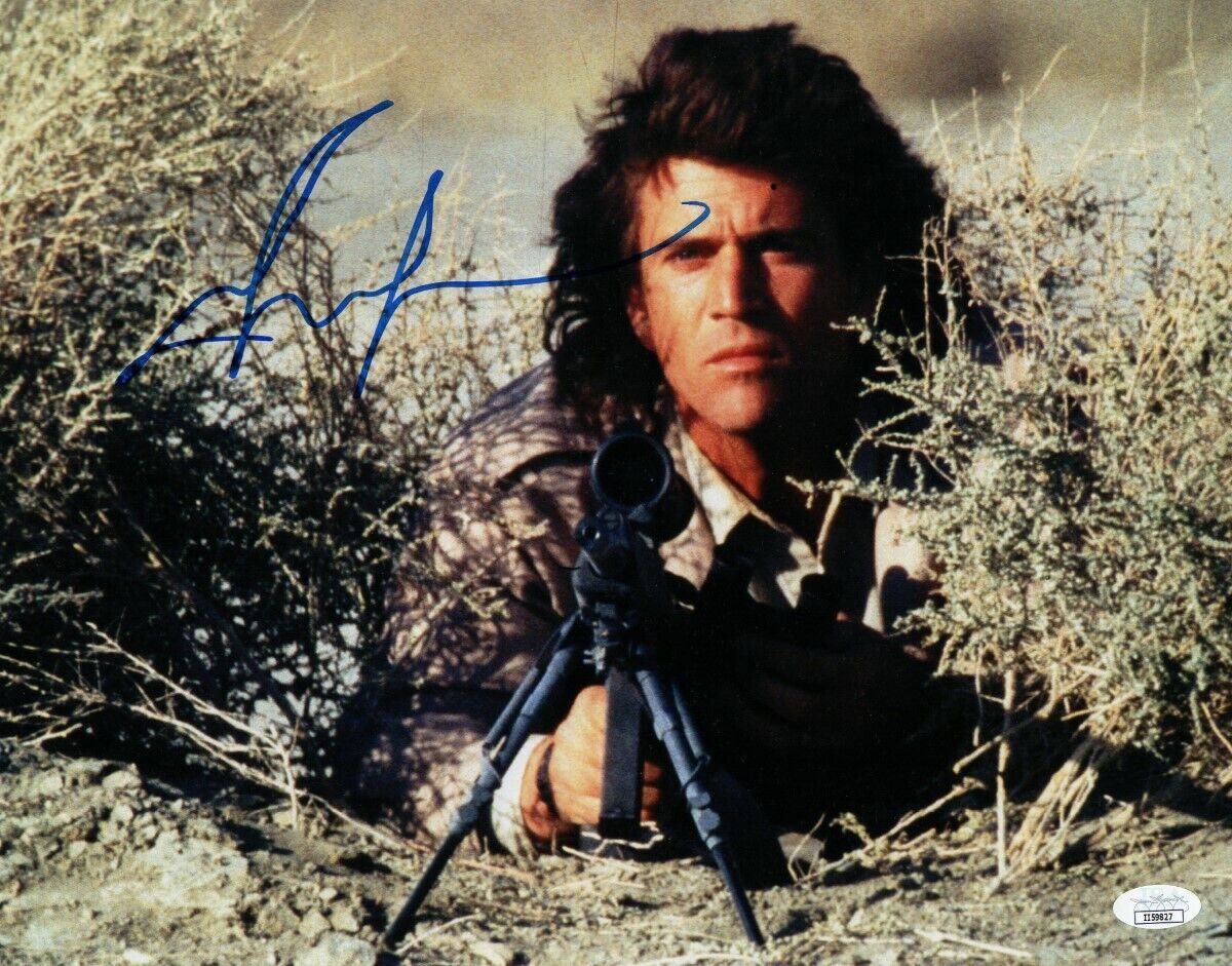 Mel Gibson Signed Autographed 11x14 Photo Poster painting Lethal Weapon Sniper Rifle JSA II56827