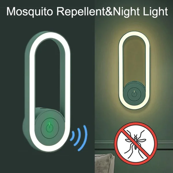 (Buy 3 Free Shipping) 2022 Latest Frequency Conversion Ultrasonic Mosquito Killer with LED Sleeping Light