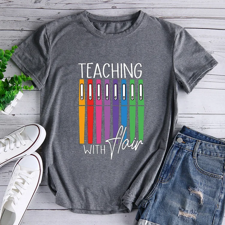 Teaching with Flair Flair Pen T-Shirt-600670