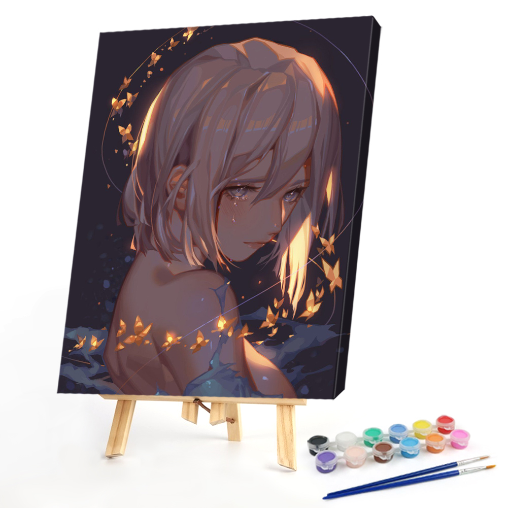 

40*50CM - Paint By Numbers - Anime Girl, 501 Original