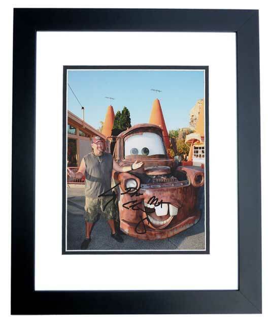 Larry the Cable Guy Signed CARS 8x10 inch Photo Poster painting FRAMED with MATER Inscription