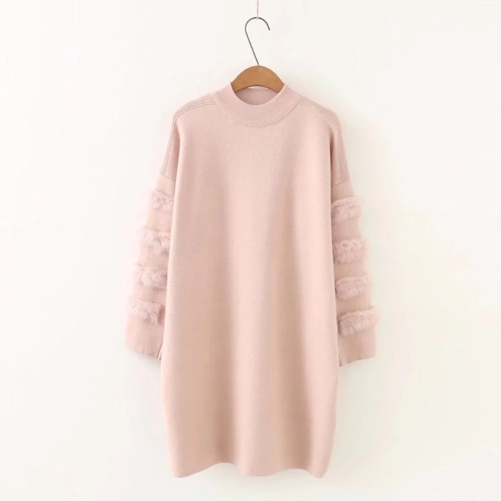 2021 Winter New Fashion Wool Women Warm Solid Sweaters Casual Full Sleeve Turtleneck Slim Pullovers Computer Knitted