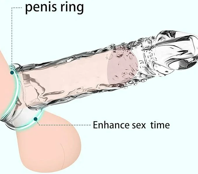 Enhance sex time--Transparent and Reusable Penis Ring