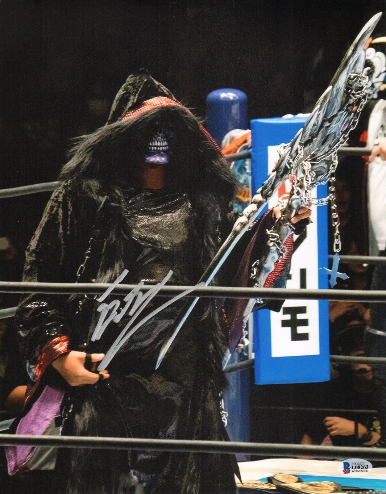 Evil Signed 11x14 Photo Poster painting BAS Beckett COA New Japan Pro Wrestling Picture Auto'd 7