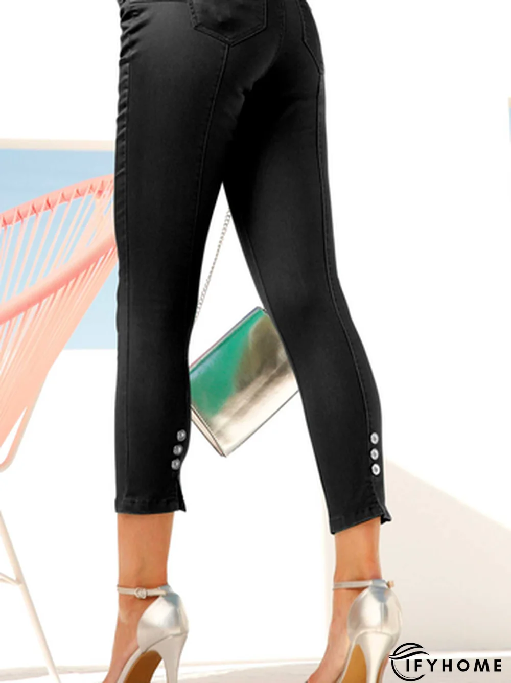 Buttoned Casual Pants | IFYHOME