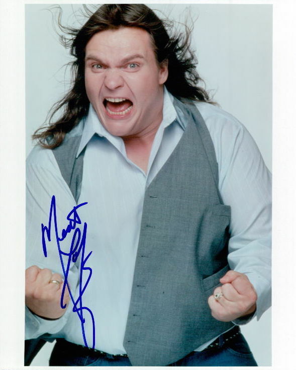 Meat Loaf (Vintage) signed 8x10 Photo Poster painting