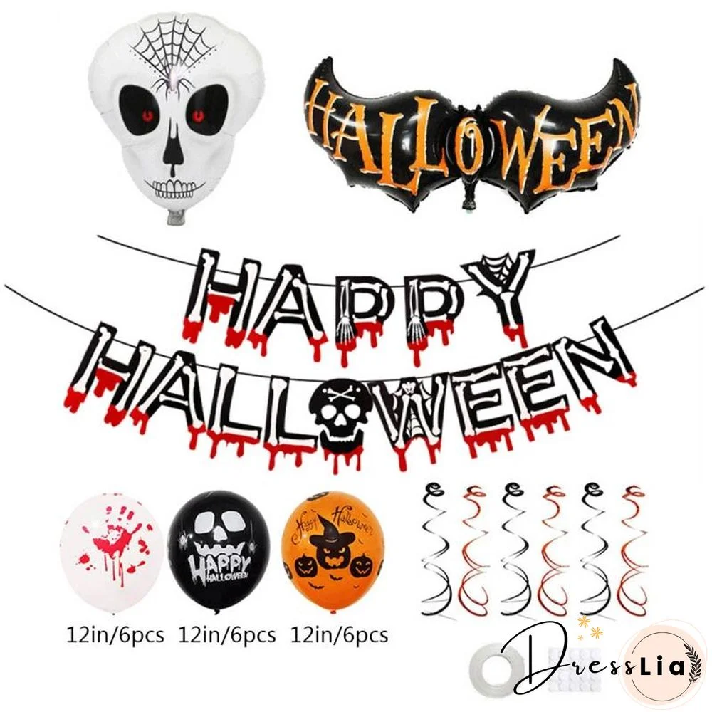 Halloween Balloon Set Indoor Outdoor Graden Party Decoration