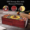 Sonnenblume diy Diamant Kunst Holz Aufbewahrungsbox Diamond Painting Aufbewahrungsbox