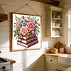Rose Library 14CT Stamped Cross Stitch Starter Kit 30x30cm