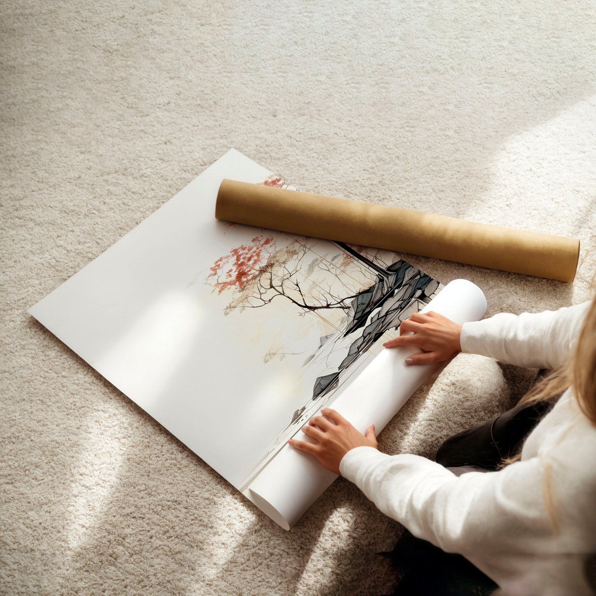 Living Room Wall Decor | Set of 3 Asian Inspired Wall art Prints everthome