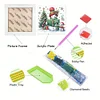 5D DIY Partial Special Shaped Drill Diamond Painting Xmas Snowman With Frame Kit19.2x19.2cm