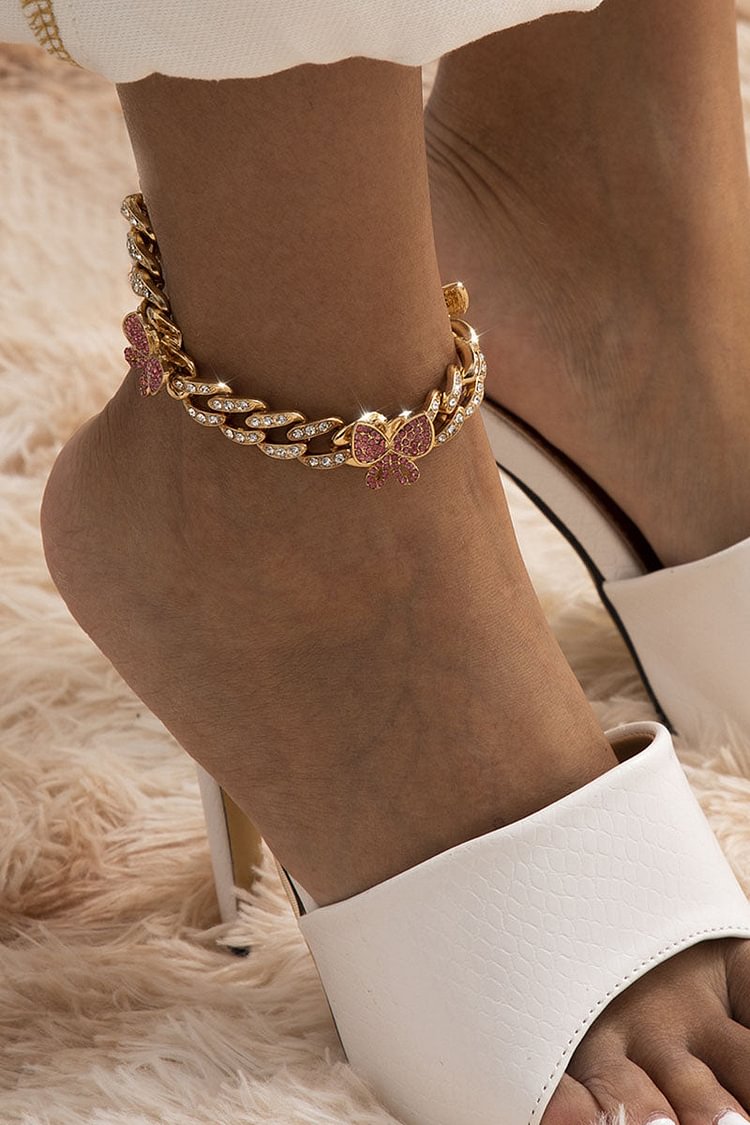 Fashion Daily Patchwork With Bow Anklet