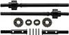 CNC Machined Aluminum Integrated Front Rear Portal Axle Internal Drive Shaft for 1/10 RC Crawler SCX10 ii Portal Axle (Front Axle Shaft Set)