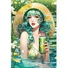 (40*60cm)Girl - Full Square Drill Diamond Painting