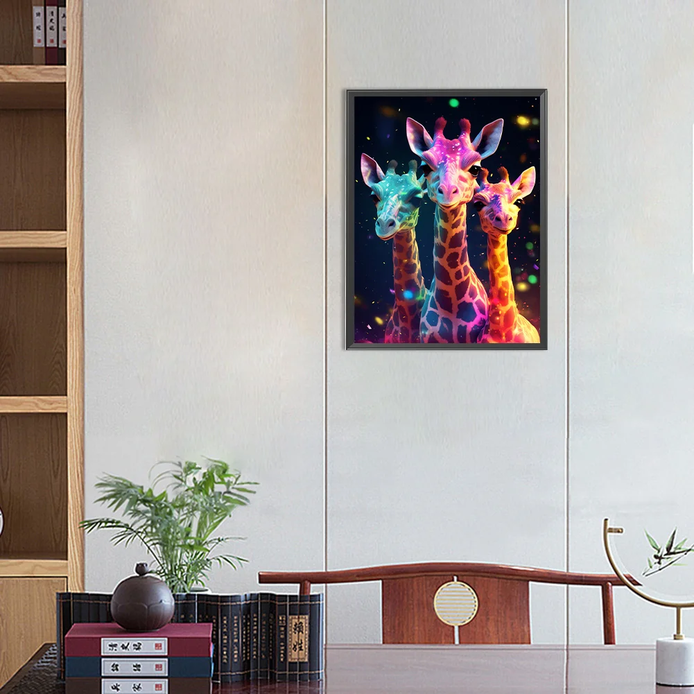 Diamond Painting - Full Round Drill - Giraffe(30*40cm)