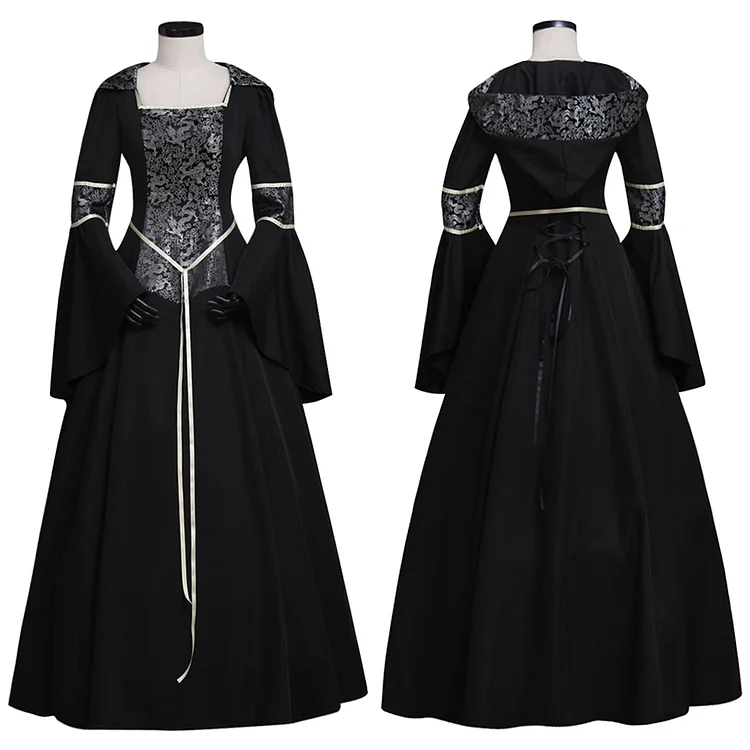 ✨In Stock✨Women's Medieval Gothic Witch Vampire Costume Dress