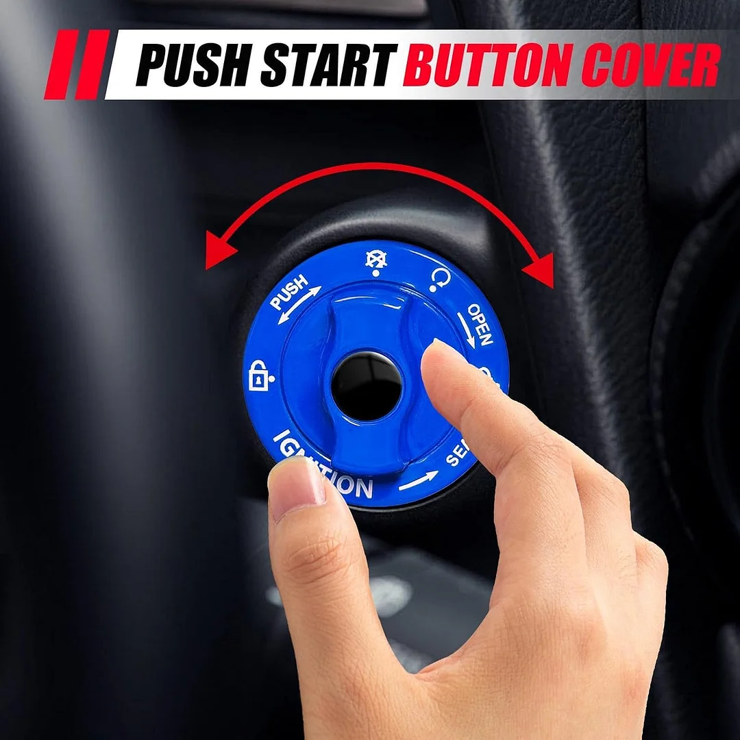 Push Button Start Cover - Metal Car Engine Start Stop Button Cover