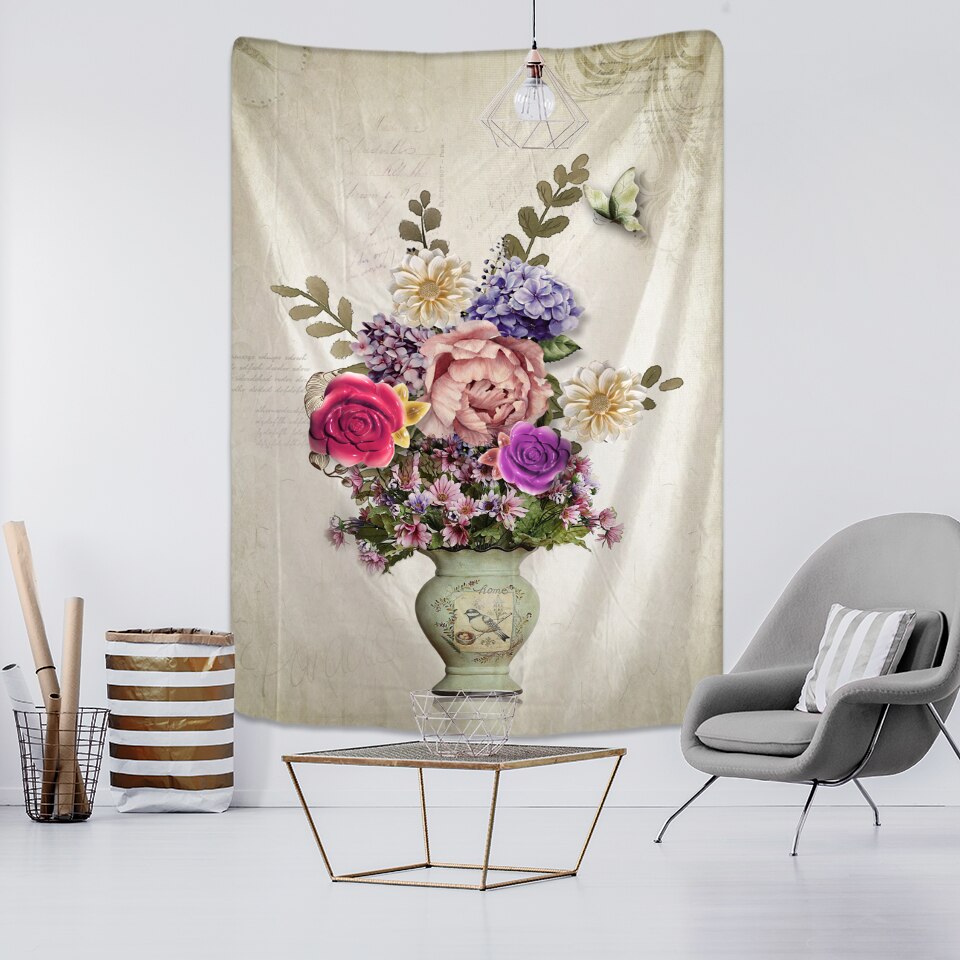 

Wall Tapestry - Wall Plants Flower-150*130cm, 501 Original